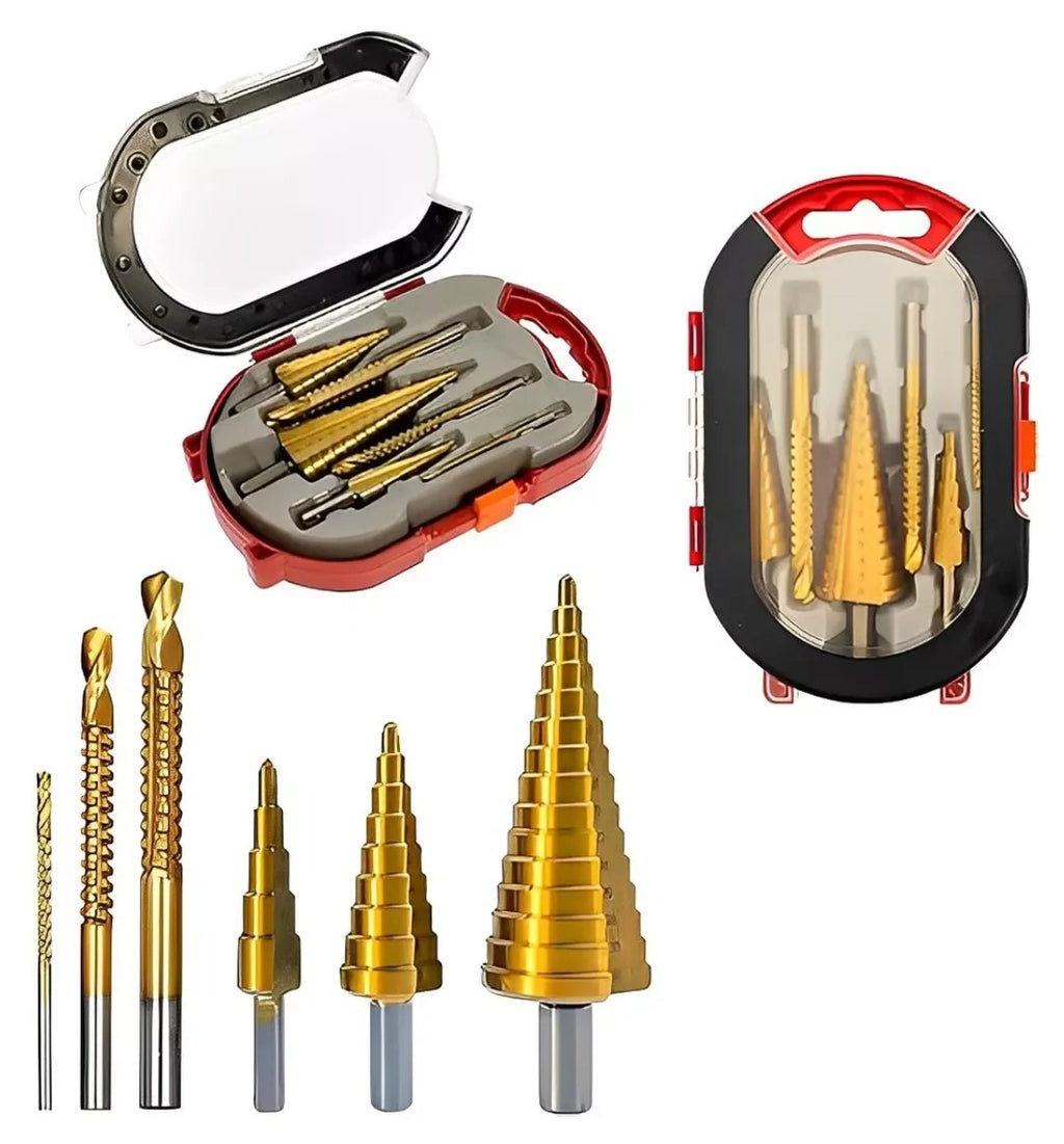 Juego de Brocas Escalonadas X6