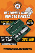 DESTORNILLADOR DE IMPACTO 6 PIEZAS