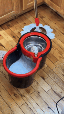 Trapero Giratorio 360° con Balde Centrifugador + Mopa de Repuesto